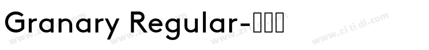 Granary Regular字体转换